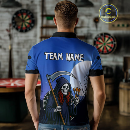 The Reaper Darts Gothic Style Men's Darts Team Shirt - Custom Name For Players NYN0497