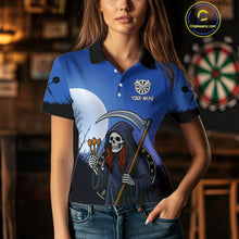 Load image into Gallery viewer, The Reaper Darts Gothic Style Women's Darts Team Shirt - Custom Name For Players NYN0497