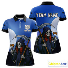 Load image into Gallery viewer, The Reaper Darts Gothic Style Women's Darts Team Shirt - Custom Name For Players NYN0497