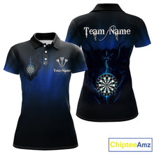 Load image into Gallery viewer, Lightning Dartboard Women&#39;s Darts Polo Shirt Custom Name For Players - Darts Jersey NYN0734