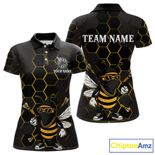 Load image into Gallery viewer, Bee Human And Dart Arrows Funny Darts Shirt For Women - Custom Name &amp; Team Jersey NYN0669