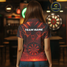 Load image into Gallery viewer, Red Custom Lightning Dragon Skull Dart Shirts For Women Outfit Dart Dragon Jerseys NYN1058