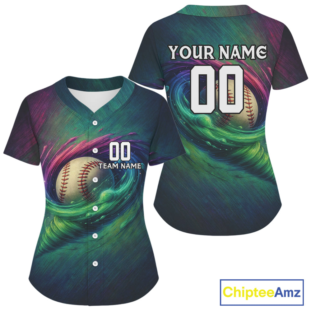 Custom Women's Baseball Jersey Funny Tornado Baseball Shirt, Youth Baseball Jerseys NYN1118