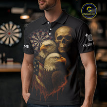 Load image into Gallery viewer, Custom Darts Shirt For Men Retro US Flag Patriotic Dart Jerseys, Vintage Dart Shirts NYN1123