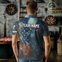 Load image into Gallery viewer, Custom Patriotic Men Darts Shirt Personalized US Flag Dart Arrows Outfits Dart Team Jerseys NYN1162