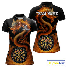 Load image into Gallery viewer, Custom Funny Dragon Darts Shirt For Women Personalized Darts Jerseys, Darts Team Shirt NYN1170