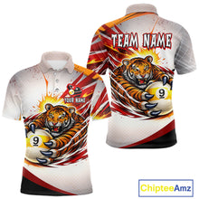 Load image into Gallery viewer, Red Thunders Tiger Claws Pool 8 Ball Billiard Shirt For Men Personalized Billiard Team Jerseys NYN2631