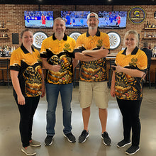 Load image into Gallery viewer, Custom Funny Skeleton Play Dart And Beer Dartboard Men Polo Shirt Personalized Dart Team Jerseys NYN2773