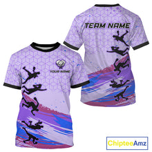 Load image into Gallery viewer, Custom Brush Purple Pickleball League Jerseys Pickleball Paddle League Shirts For Men NYN2134