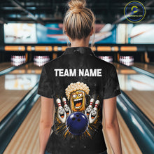 Load image into Gallery viewer, American Flag Grunge Patriotic Bowling Shirt For Women Custom Funny Beer Bowling Tournament Jersey NYN3748