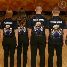 Load image into Gallery viewer, American Flag Grunge Patriotic Bowling Shirt For Men Custom Funny Beer Bowling Tournament Jersey NYN3748