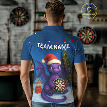 Load image into Gallery viewer, Custom Funny Dragon Dartboard Christmas Dart Polo Shirt For Men Xmas Gift Dart Jersey NYN1455
