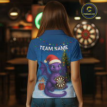 Load image into Gallery viewer, Custom Funny Dragon Dartboard Christmas Dart Polo Shirt For Women Xmas Gift Dart Jersey NYN1455