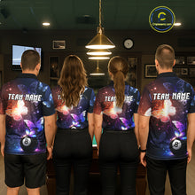 Load image into Gallery viewer, Multi-Color Butterfly 8 Ball Pool Polo &amp; 1/4 Zip Shirts For Men Custom Pool Billiard Team Jerseys NYN2972