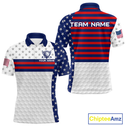 American flag 250th anniversary mens golf polo patriotic golf shirt
