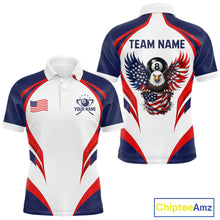 Load image into Gallery viewer, Custom 250 Years Freedom Eagle 8 Ball Pool Billiard Shirt For Men Patriotic Billiard Apparel NYN2633
