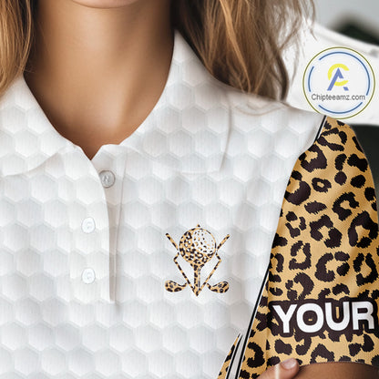 Camouflage Pattern Golf Ball Womens Golf Polo Shirts Custom Golf Team Clothing Golf Gifts For Women NYN2836