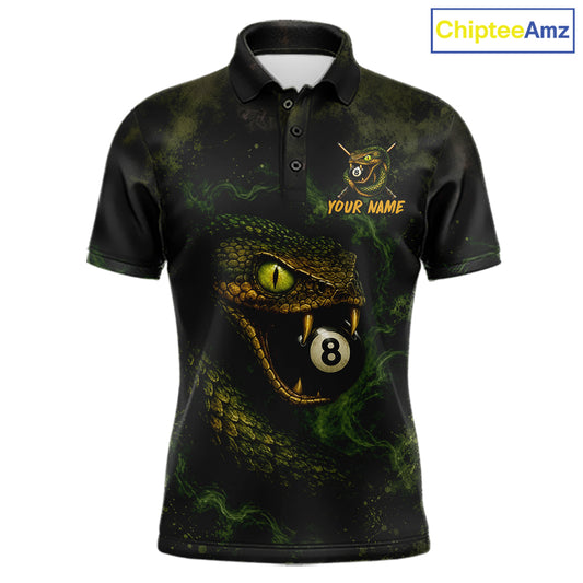 Cobra Billiard Shirt For Men Green 8 Ball Pool Jersey Personalized Billiard League Team Uniform NYN4485