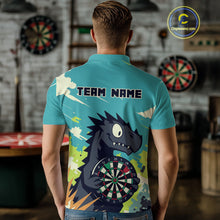 Load image into Gallery viewer, Custom Multicolor Dragon Dartboard Funny Dart Polo Shirt For Men Dart Tournament Jerseys NYN1522
