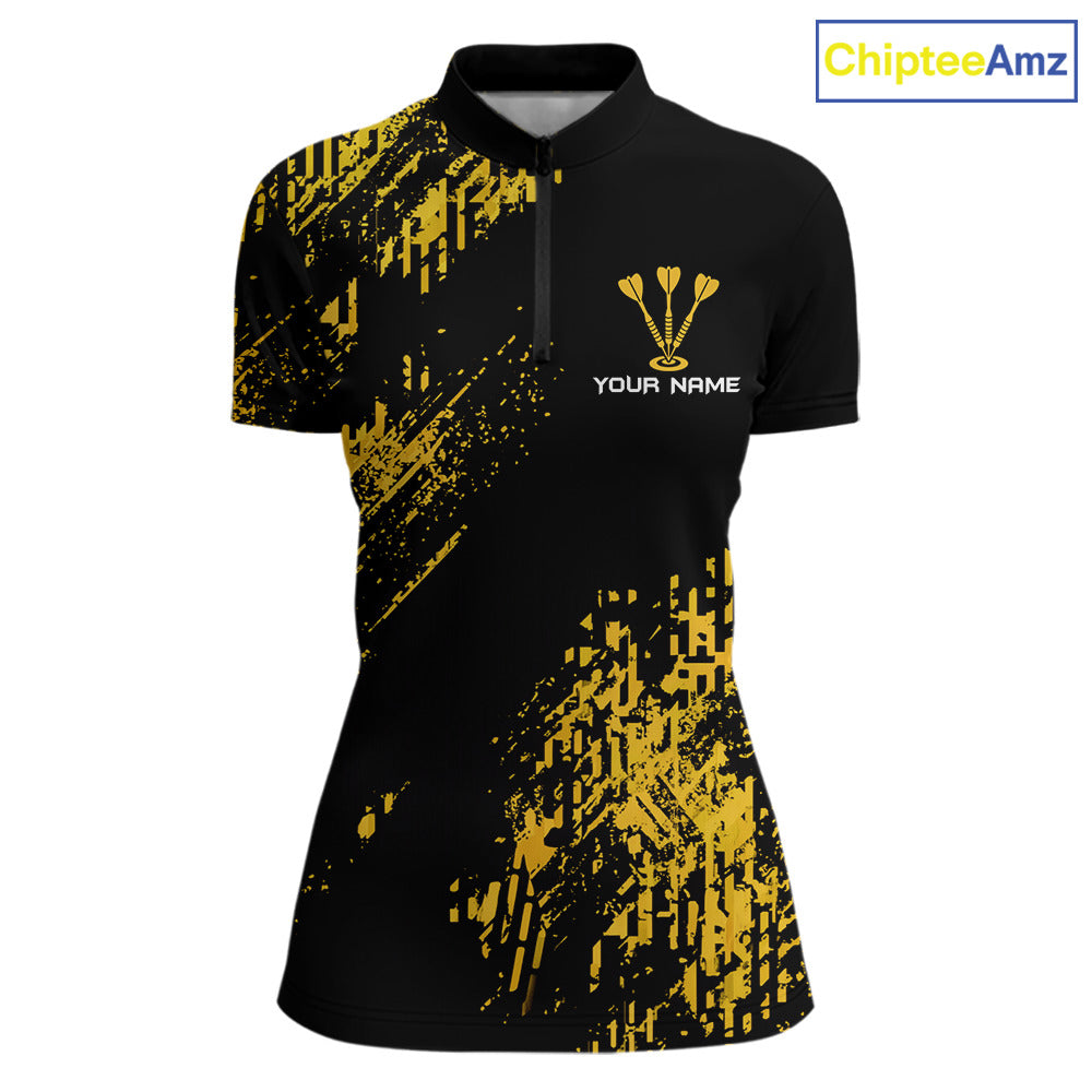 Personalized Funny Beer Cheer And Play Darts Polo & 1/4-Zip Shirt For Women Beers Dart Team Jerseys NYN2946