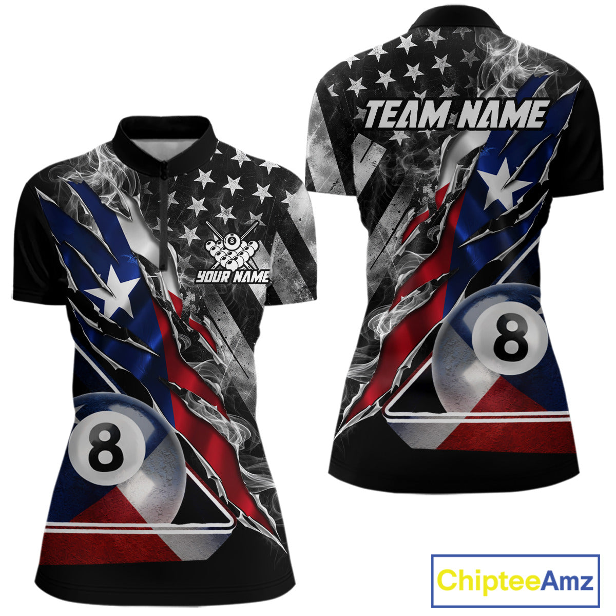 Personalized Smoke Texas Flag Billiard 8 Ball Pool Shirt For Women Custom Patriotic Billiard Appeal NYN2769