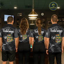 Load image into Gallery viewer, Aim Shoot Swear Repeat Ball Pool Men Polo &amp; 1/4-Zip Team Shirt Custom 8 Ball Billiards Apparel NYN2466
