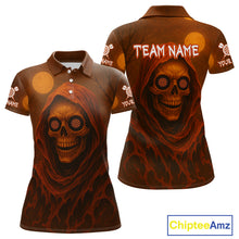 Load image into Gallery viewer, Custom Spooky Skull Dartboard Halloween Dart Jersey For Women Hallows’ Eve Dart Team Jerseys NYN1401