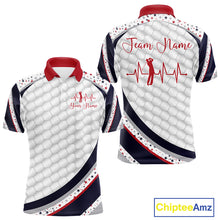 Load image into Gallery viewer, Red, White And Blue Star US Flag Golf Polos Shirts For Men Custom Patriotic Mens Golf Attire NYN2914