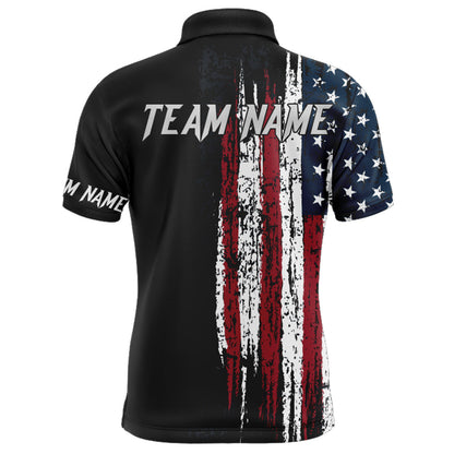 American flag bowling shirt for men and women custom bowling jersey for team Patriots bowlers shirt BL01