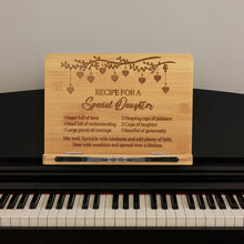 Load image into Gallery viewer, Daughter Gifts Book Stand Daughter Recipe Birthday Gifts Christmas Gifts for Daughter