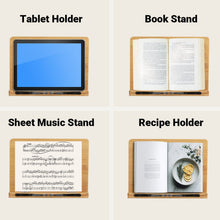 Load image into Gallery viewer, Inspirational Bamboo Book Stand Appreciation Gift, Thank You Gifts, Motivational Reading Stand