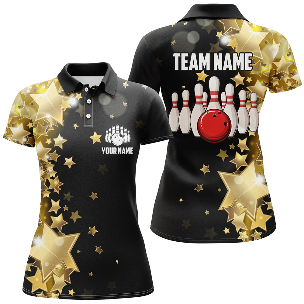 Personalized 3D Women's Bowling Team Jersey Bowling Shirt American Bowling Polo Shirt QZT56-4