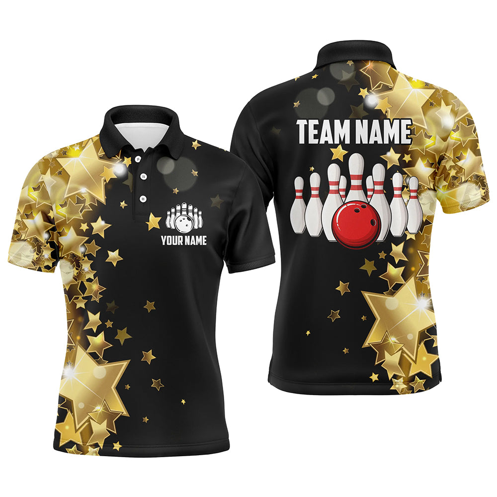 Personalized 3D Men's Bowling Team Jersey Bowling Shirt American Bowling Polo Shirt QZT56-4