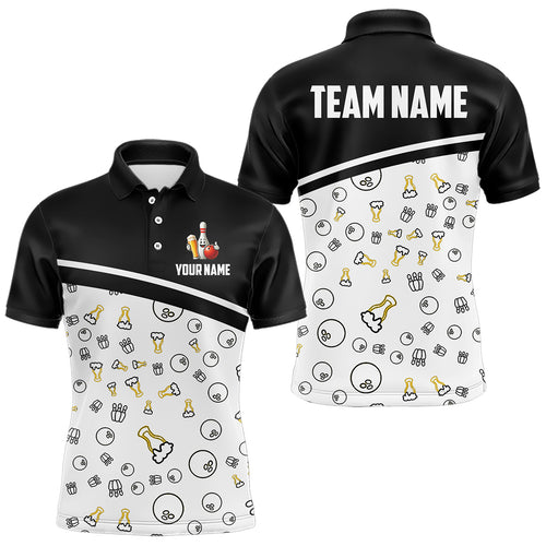 Custom Beer Bowling Shirt for Men Women Polo Bowling Team Jersey QZT612