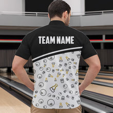 Load image into Gallery viewer, Custom Beer Bowling Shirt for Men Women Quarter-Zip Bowling Team Jersey QZT612