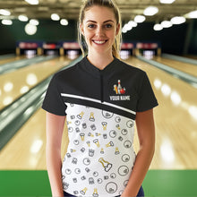 Load image into Gallery viewer, Custom Beer Bowling Shirt for Men Women Quarter-Zip Bowling Team Jersey QZT612