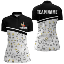Load image into Gallery viewer, Custom Beer Bowling Shirt for Men Women Quarter-Zip Bowling Team Jersey QZT612