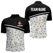 Load image into Gallery viewer, Custom Beer Bowling Shirt for Men Women Quarter-Zip Bowling Team Jersey QZT612