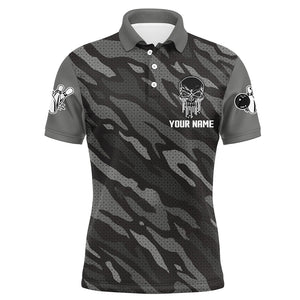 Personalized Polo Bowling Jerseys for Men Camo Bowling Shirt Unisex QZT282