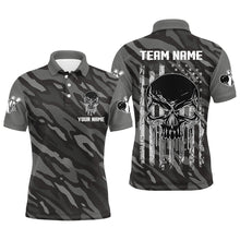 Load image into Gallery viewer, Personalized Polo Bowling Jerseys for Men Camo Bowling Shirt Unisex QZT282