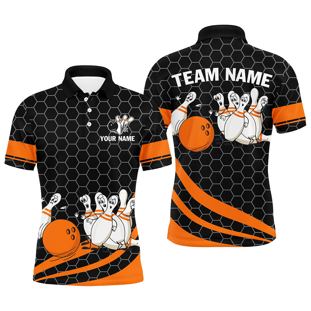 Personalized Men Funny Bowling Shirts Bowling Jersey Polo Bowling Team League QZT445