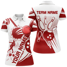 Load image into Gallery viewer, Personalized Bowling Shirt for Women Bowling Team League Polo Shirt for Women QZT408