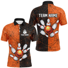 Load image into Gallery viewer, Custom Camo Polo Bowling Shirt Men Spider Bowling Team Jersey Multicolor QZT458