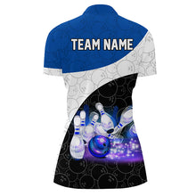 Load image into Gallery viewer, Personalized Bowling Shirt Custom Bowling Team League Bowling Jersey Women Quarter-Zip Shirt QZT260