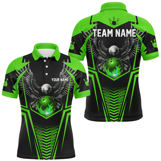 Custom Eagle Bowling Shirts Polo Bowling Team League for Men QZT434