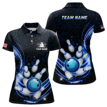 Load image into Gallery viewer, Personalized Camo Bowling Shirt for Women Custom Bowling Jersey Bowling Team League Polo Shirt QZT251