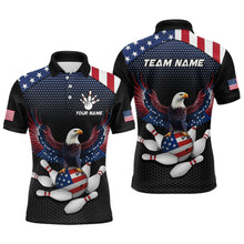 Load image into Gallery viewer, Custom Eagle Bowling Team Shirt American Bowling Polo Jersey for Men Women QZT658