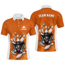 Load image into Gallery viewer, Personalized Funny Bowling Shirt Bowling Jersey for Men Polo Bowling Team League QZT409