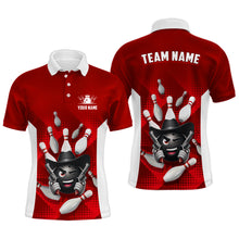 Load image into Gallery viewer, Personalized Funny Bowling Shirt Bowling Jersey for Men Polo Bowling Team League QZT409