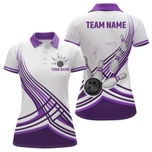 Load image into Gallery viewer, Personalized Women&#39;s Bowling Jersey Polo Bowling Team Shirts Bowlwing Gifts QZT502